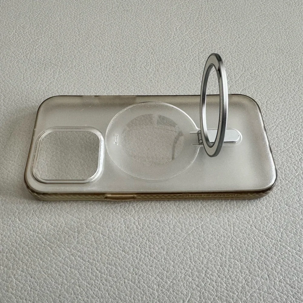 Magnetic Kickstand Case for iPhone 14 Pro | JUESHITUO | Matte Clear